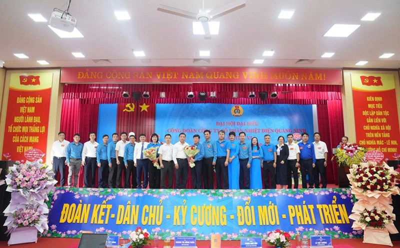 The Executive Committee of the Trade Union of Quang Ninh Thermal Power Joint Stock Company launched the 6th Congress. Photo: Quang Ninh Thermal Power Company Trade Union