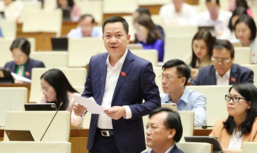 Đại biểu Trịnh Xuân An (Đoàn Đồng Nai) đề nghị sớm luật hóa để đưa Công ước Hà Nội về phòng chống tội phạm mạng vào cuộc sống. Ảnh: Phạm Đông