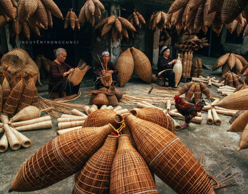 Màu trầm của làng nghề đan đó hơn 200 tuổi ở Hưng Yên