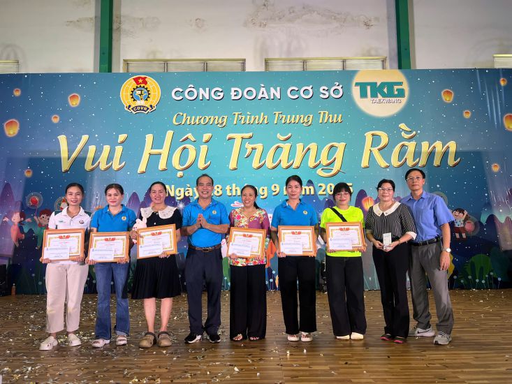 The Trade Union of TKG Taekwang Vina Joint Stock Company organizes many activities to care for union members and workers. Photo: Provided by the Union