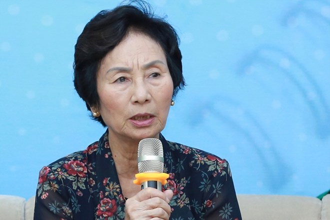 PGS.TS Bui Thi An tra loi ve du thao bang gia dat Ha Noi. Anh: Hai Nguyen