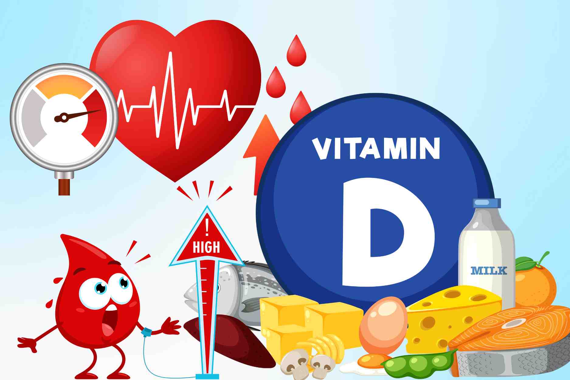 Important notes when using vitamin D for people with high blood pressure
