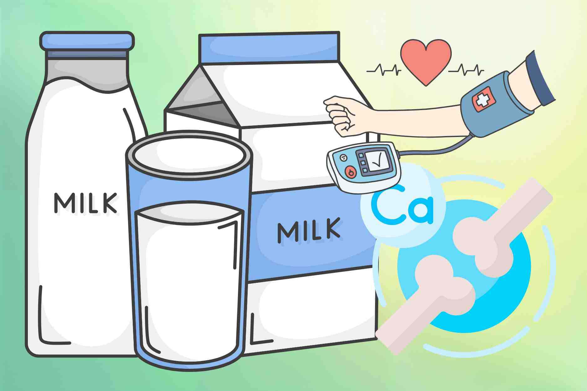 The secret to using calcium-rich milk for people with high blood pressure