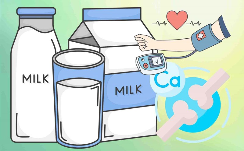 The secret to using calcium-rich milk for people with high blood pressure