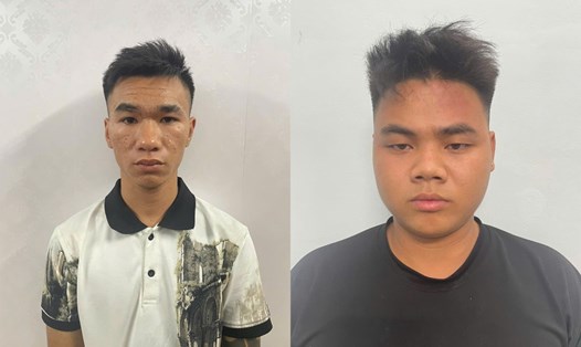 Các đối tượng Phạm Đức Nghĩa và Vũ Mạnh Trường. Ảnh: Công an TP Hải Phòng