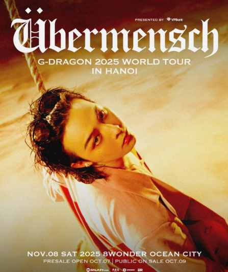 G-Dragon mo 2 dem concert tai Viet Nam vao ngay 8.11 va 9.11. Anh: Ban to chuc