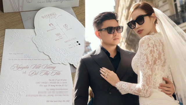 The reception of Do Thi Ha and businessman Viet Vuong took place in Hanoi in November.