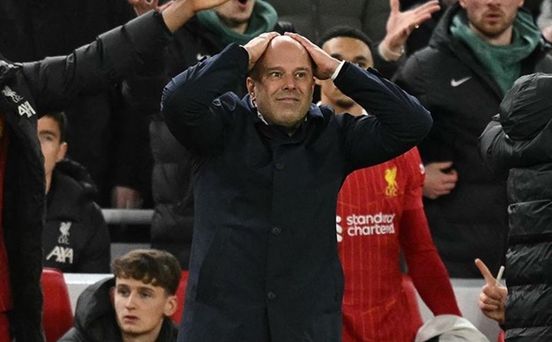 Arne Slot is going through a difficult period with Liverpool. Photo: AFP