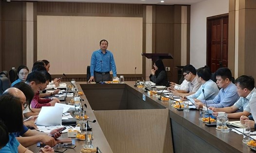 LĐLĐ TP Hải Phòng tổ chức hội nghị chuẩn bị ngày hội việc làm - nhà ở xã hội. Ảnh: Mai Dung