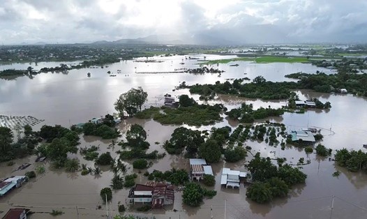 Mưa lũ kéo dài gây thiệt hại nặng tại tỉnh Lâm Đồng. Ảnh: Phúc Khánh