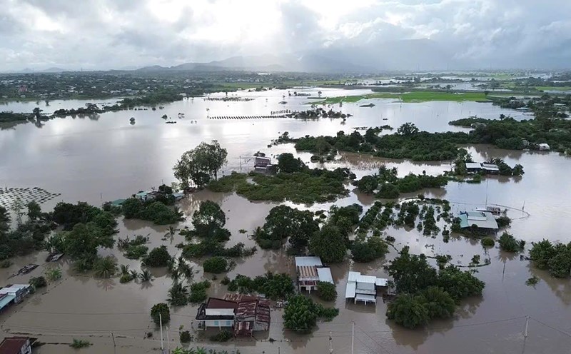 Prolonged floods caused heavy damage in Lam Dong province. Photo: Phuc Khanh