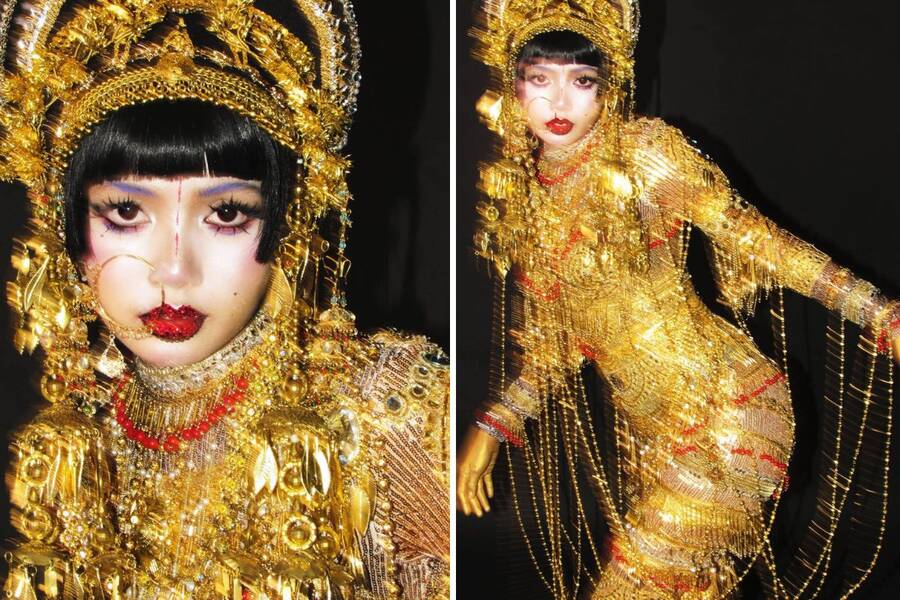 Lisa's (Blackpink) Halloween look caused a storm on the internet. Photo: screenshot