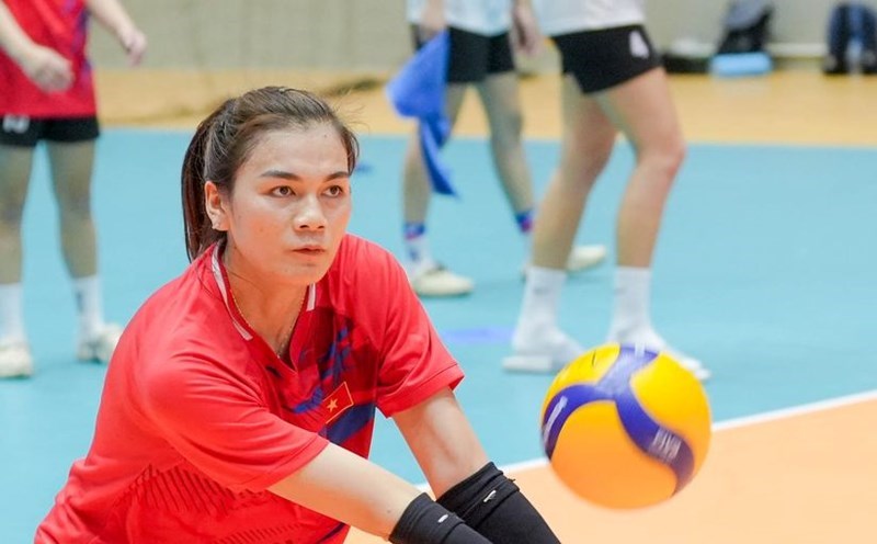Vi Thi Nhu Quynh and the Quang Ninh women's volleyball team entered the final of the 2025 National A-League. Photo: VFV