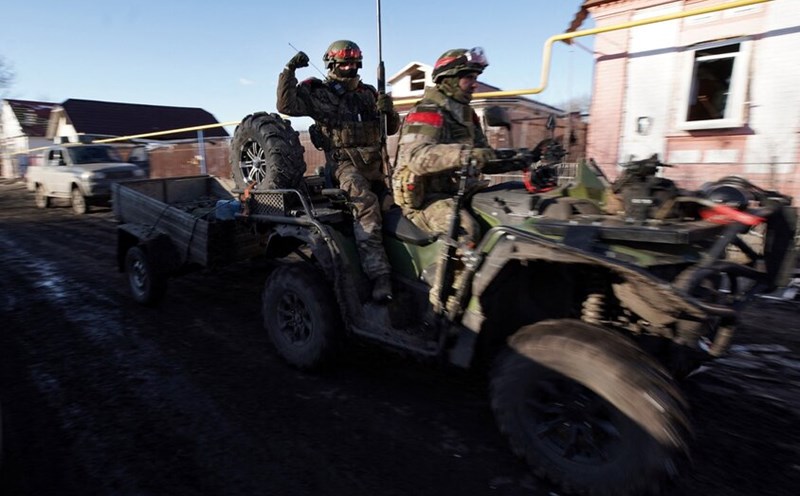 Russian troops are on duty on the battlefield. Photo: AFP