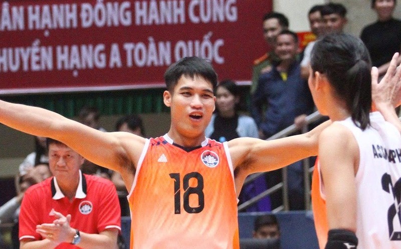 Ha Tinh is the last team to qualify for the final of the 2025 National A-Class Volleyball Tournament. Photo: VFV