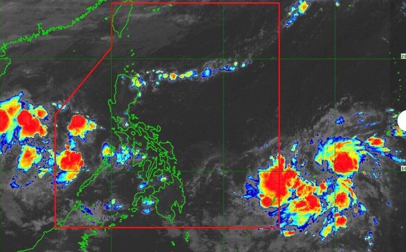 Nueva depresion se forma en el Mar de China Meridional mientras que la depresion cerca de Filipinas se ha fortalecido hasta convertirse en depresion tropical. Foto: PAGASA