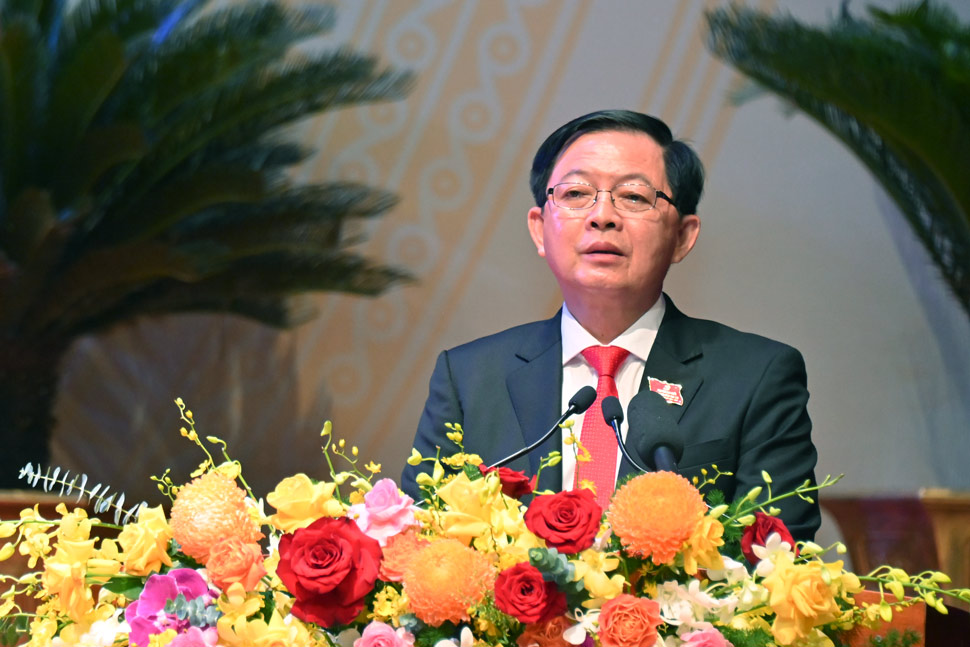 Mr. Ho Quoc Dung - former Secretary of the Gia Lai Provincial Party Committee - delivered the closing speech of the Congress. Photo: Organizing Committee