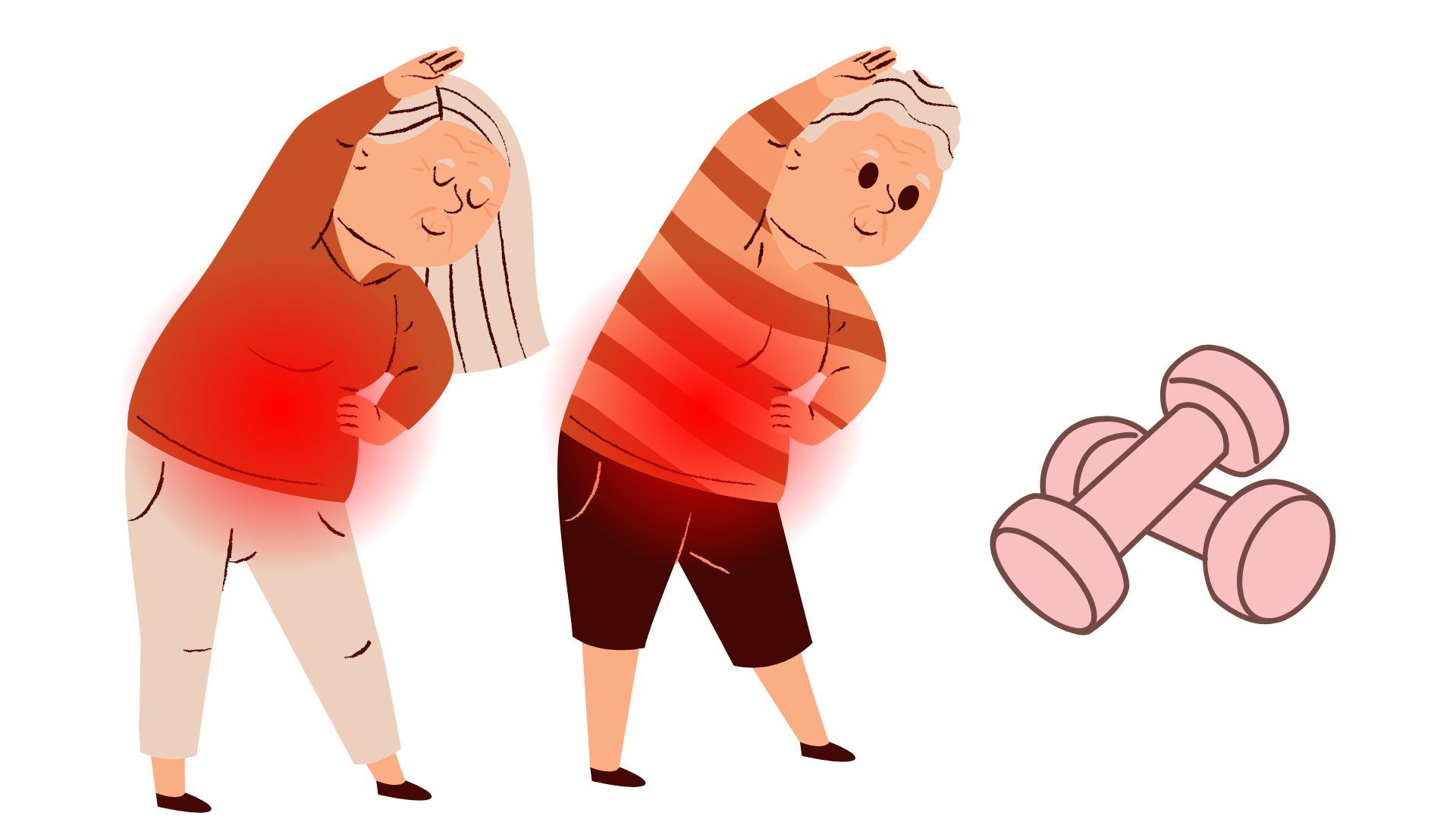 Exercise helps tone the abdominal area. Graphics: Thanh Thanh