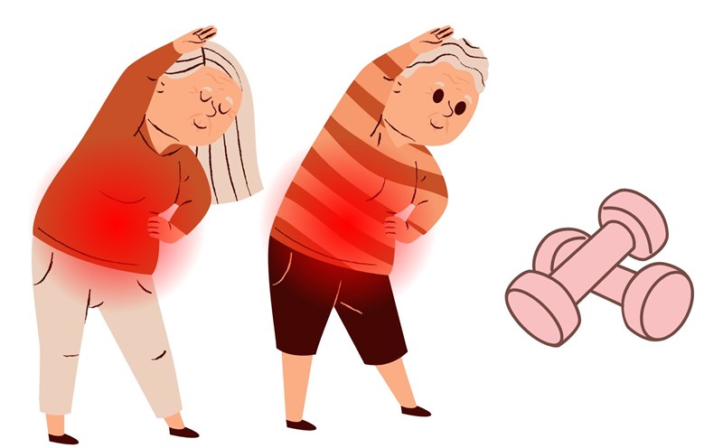 Exercise helps tone the abdominal area. Graphics: Thanh Thanh