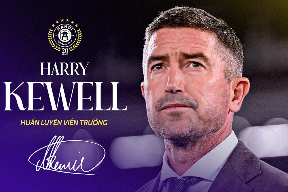 Hà Nội FC công bố huấn luyện viên Harry Kewell. Ảnh: Hà Nội FC