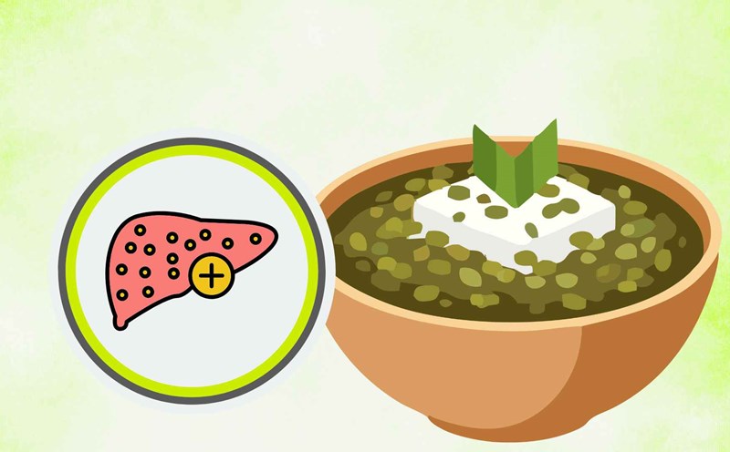 Unexpectedly, the strong liver detoxification ability of green bean porridge. Graphic photo: Hoang Loc