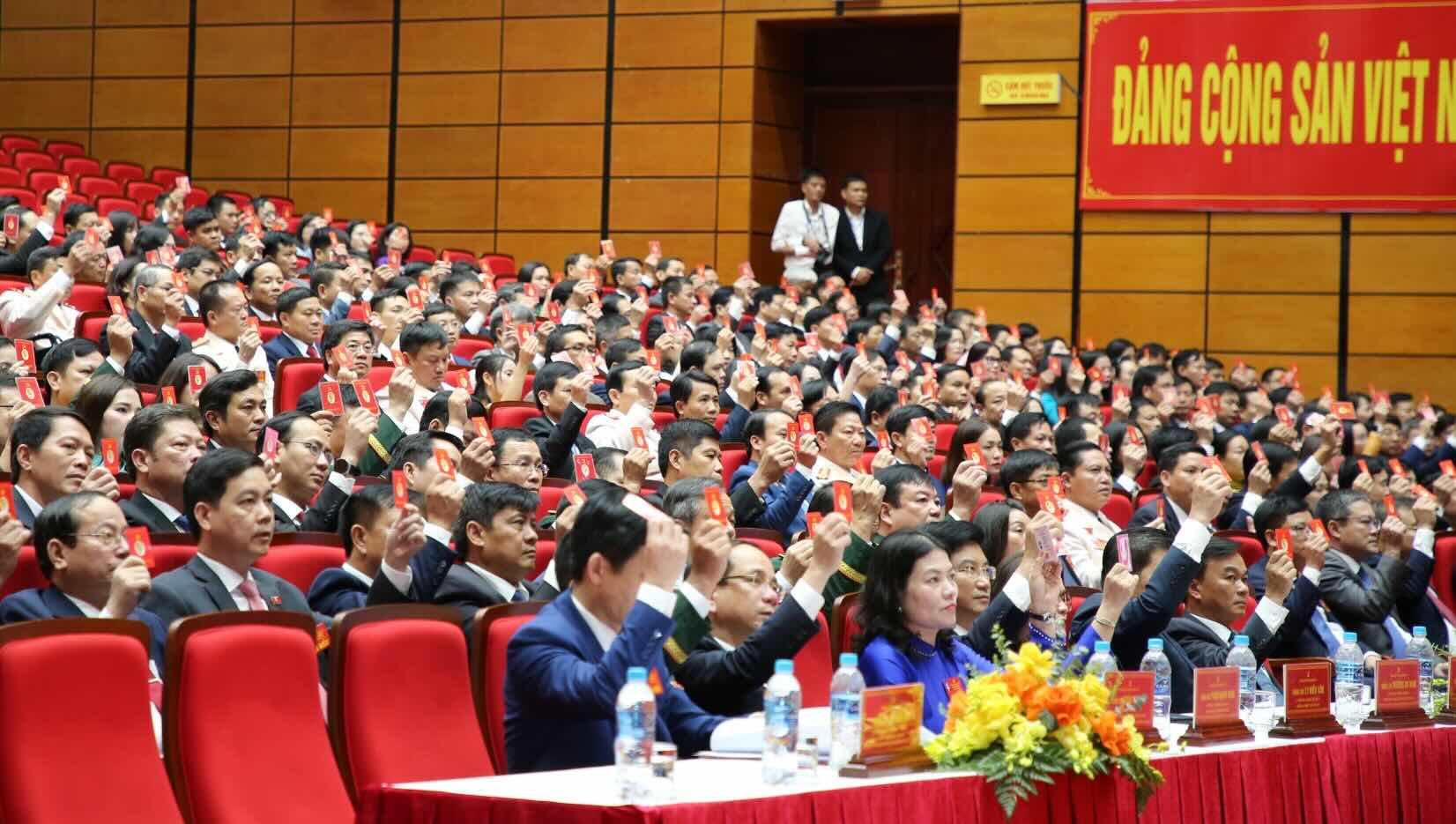 Cac dai bieu tham gia dai hoi. Anh: Cong Sang