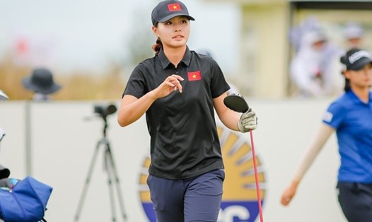 Lê Chúc An là thành viên Đội tuyển golf nữ Việt Nam. Ảnh: VGA
