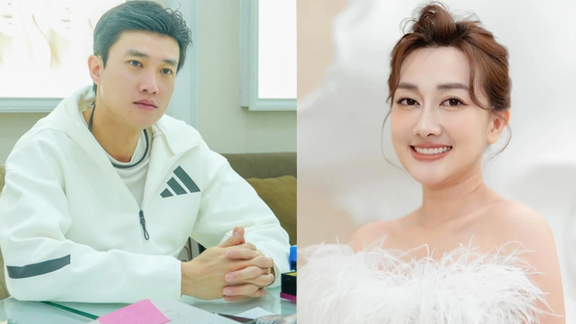 Quoc Truong in the movie "Chi Nga Em Nang" and actress Phuong Lan. Photo: Provided by the artist