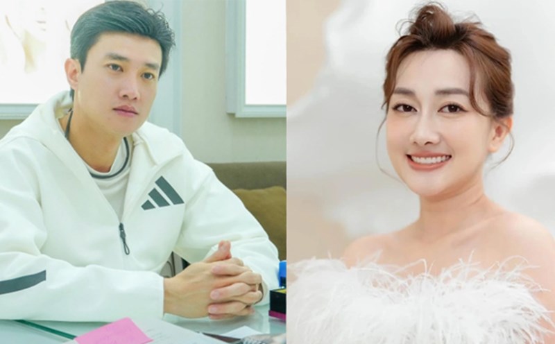 Quoc Truong in the movie "Chi Nga Em Nang" and actress Phuong Lan. Photo: Provided by the artist
