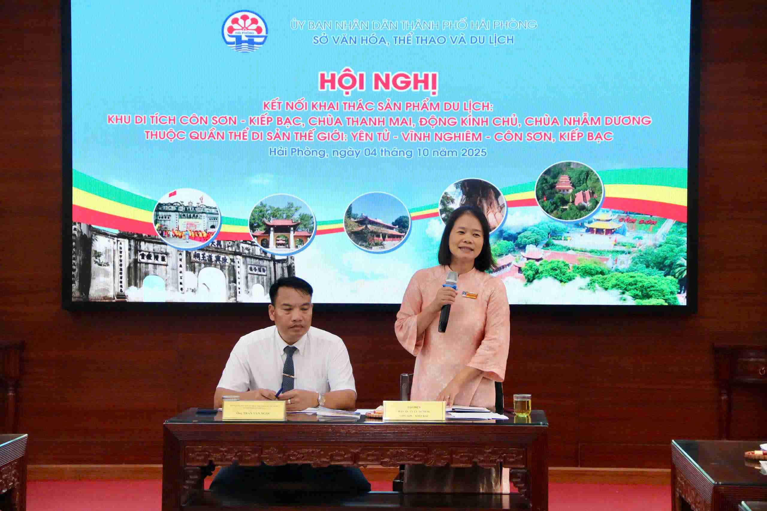 Hai Phong ket noi khai thac san pham du lich Quan the di san the gioi Yen Tu - Vinh Nghiem - Con Son, Kiep Bac. Anh: Minh Khoi