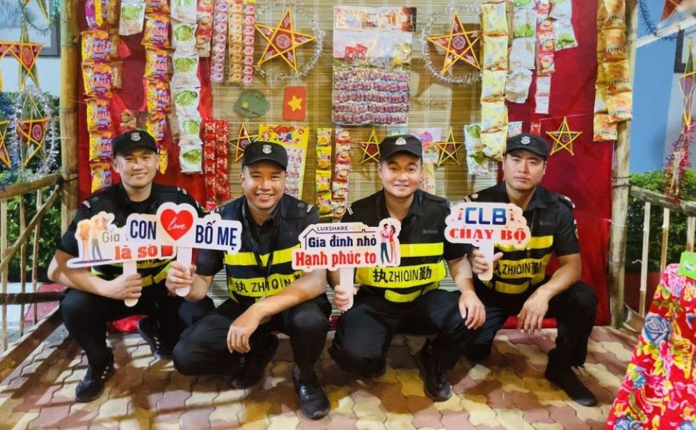 Luxshare-ICT Nghe An 회사가 조합원과 노동자를 위해 준비한 추석 분위기. 사진: Nghe An 노동조합