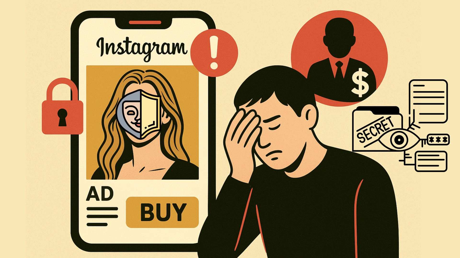 Instagram bi loi dung lua dao 100 ti tu viec su dung hinh anh nguoi noi tieng. Do hoa: Minh Chinh