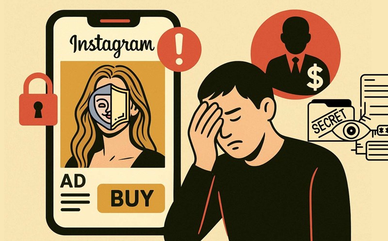 Instagram was taken advantage of a 100 billion VND scam from using celebrity photos