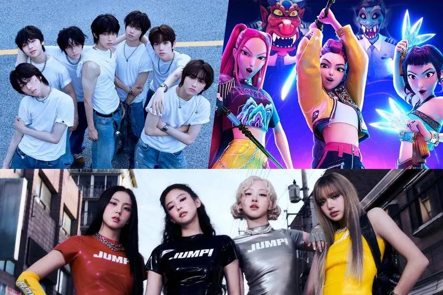 Blackpink et autres groupes de musique. Photo : Lotte.