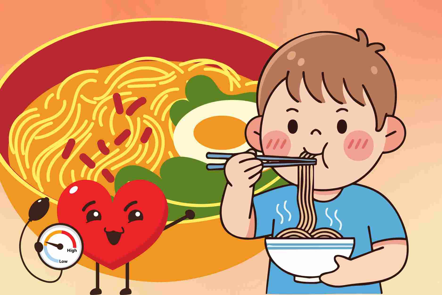 Tips on how to eat noodles while still maintaining stable blood pressure