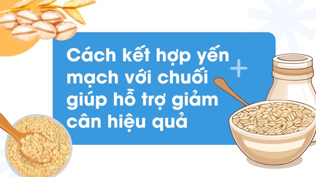 Oatmeal and bananas are effective weight loss support foods. Graphic photo: Huong Son