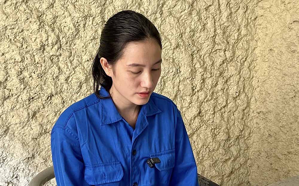 Bị can Nông Thị Thu Thủy bị khởi tố liên quan đến các hoạt động kêu gọi từ thiện ở Điện Biên. Ảnh: Công an Điện Biên