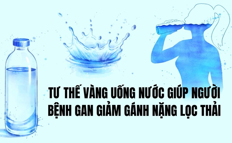 The golden pose of drinking water helps people with liver disease reduce the burden of wastewater filtration