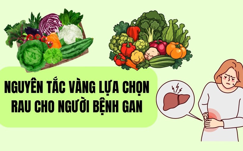 Golden principles for choosing vegetables for people with liver disease