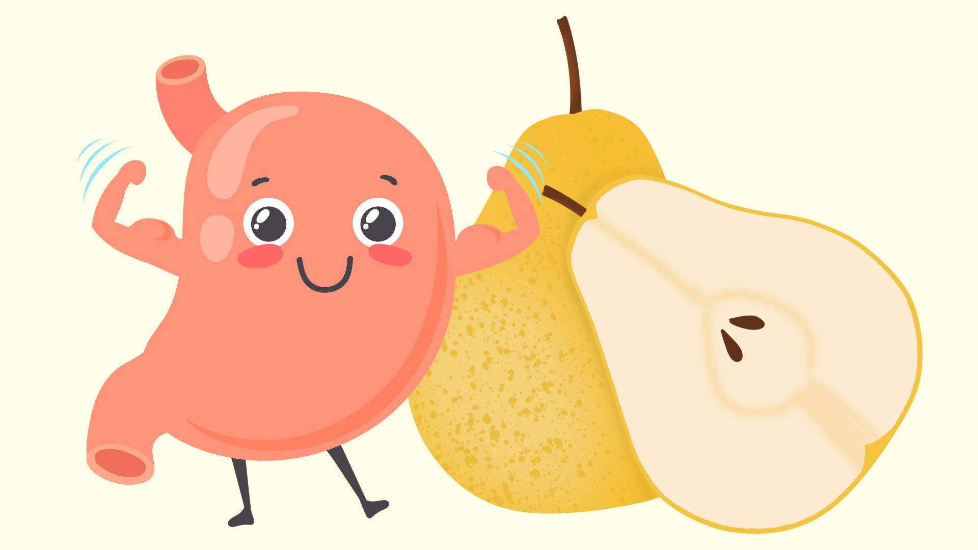 Eating pears helps digestion become healthier. Graphics: Thanh Thanh