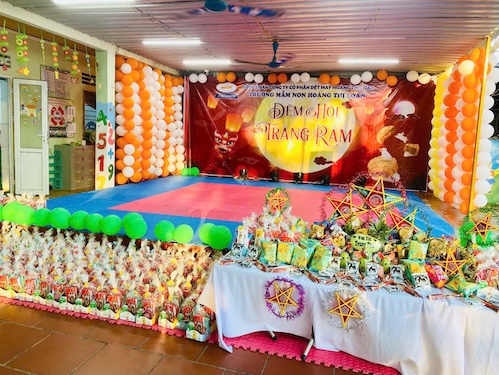 The Trade Union of Hoang Thi Loan Textile Joint Stock Company organized the Mid-Autumn Festival at the Kindergarten. Photo: CDDM