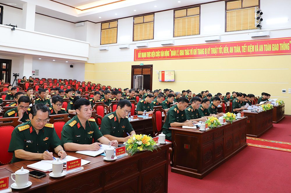 The Ministry of National Defense has just held a Conference on the Logistics and Technical Work of the entire army in the third quarter of 2025. Photo: Nguyen Hai