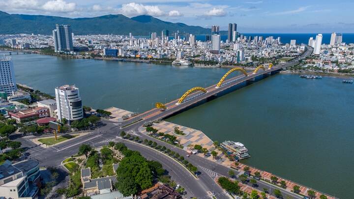Mot goc cua trung tam TP Da Nang. Anh: VGP