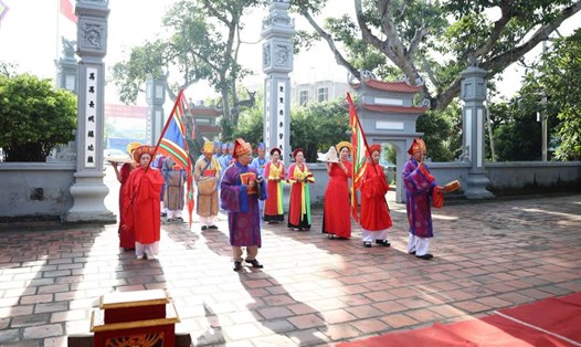 Lễ hợp tế tứ linh từ tại cụm di tích quốc gia đặc biệt Từ Lương Xâm. Ảnh: Phường Đông Hải, Hải Phòng
