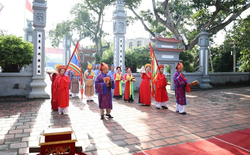 The four sacred animals celebration at the Tu Luong Xam special national relic cluster. Photo: Dong Hai Spring, Hai Phong