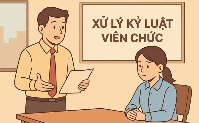 The Ministry of Home Affairs informs regulations on disciplinary action against civil servants. Graphics: Huong Nha
