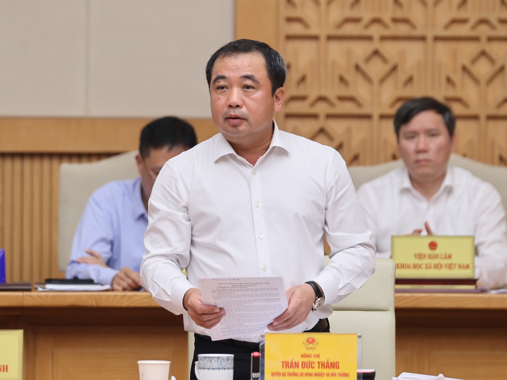 Quyen Bo truong Bo Nong nghiep va Moi truong Tran Duc Thang. Anh: VGP