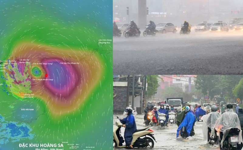 Storm No. 11 Matmo is forecast to cause rain in the North from tonight, October 5. Source of the storm location at 5:00 p.m. on October 5: Vietnam Disaster Monitoring System