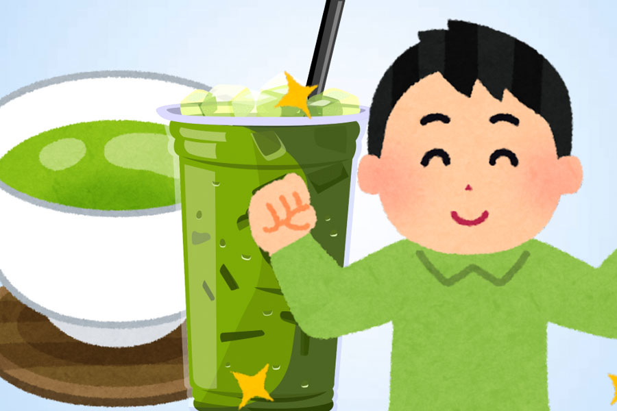 Matcha contains L-theanine, which helps calm nerves, reduce stress without making you sleepy, and improve mental health. Graphics: Thien Nhan