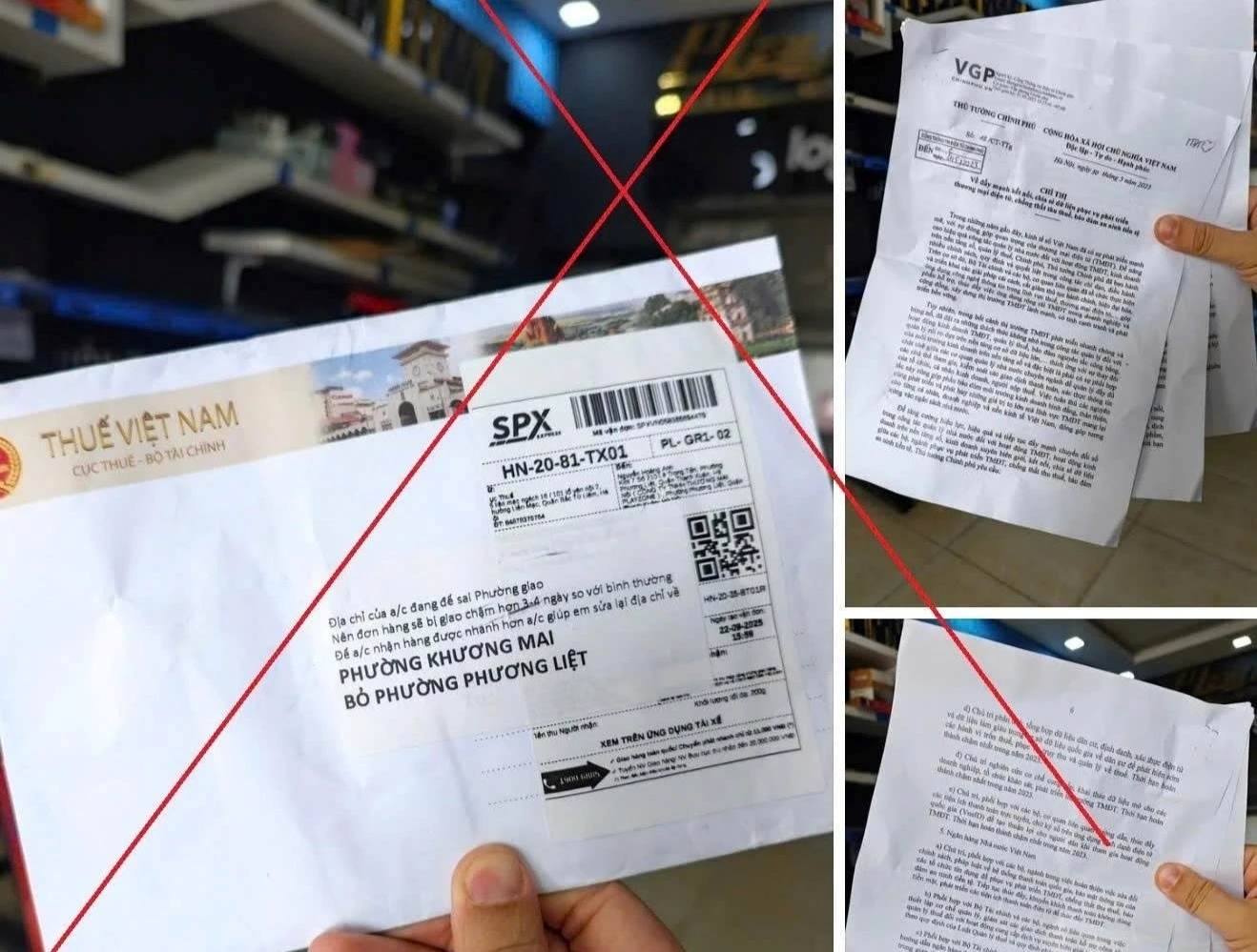 The Tax Department warns of new fraud through the form of express delivery of SPX. Photo: Tax Department